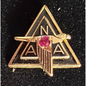 WW2 Era 1/10 10K gold NAA National American Aviation Service Award